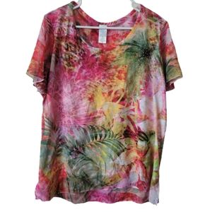 Time & Tru Floral XL Top